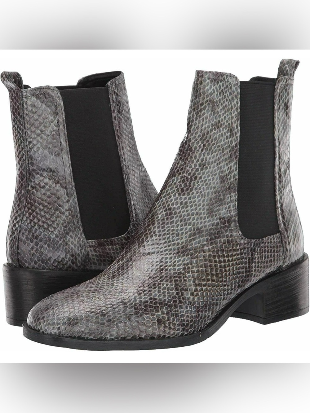 Kenneth Cole Reaction Salt Chelsea Grey Snakeskin
